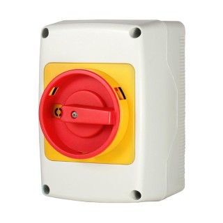 PNGRS4010LK emergency ON-OFF switch with padlocking 3P 40A IP65