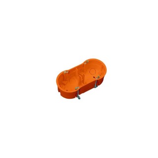 Mounting box 2-gang, d2x68/46, orange