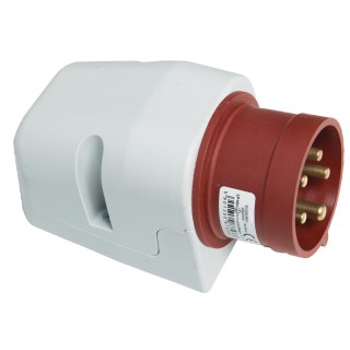Power plug surface mounting 3P+N+E 32A IP44
