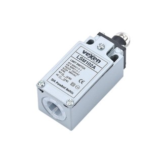 LSM102A limit switch 1NO/1NC in metal housing IP65 with metal roller plunger