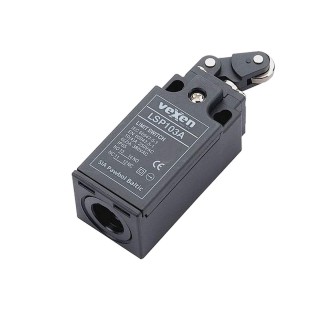 LSP103A limit switch 1NO/1NC in plastic housing IP65 with plastic roller lever on steel plunger