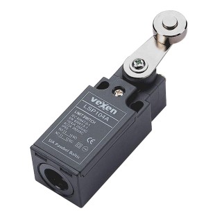 LSP104A limit switch 1NO/1NC in plastic housing IP65 with metal roller lever