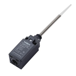 LSP107A limit switch 1NO/1NC in plastic housing IP65 with spring rod lever and plastic tip