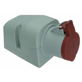 Power socket surface mounting 3P+E 16A IP44