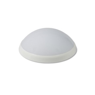 PANTERA white ring, milky lampshade, 20W LED, whit