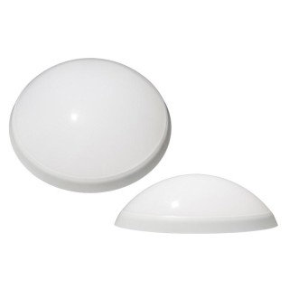 PANTERA white ring, milky lampshde, LED 9W, white