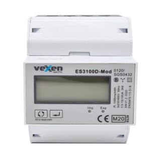 ESM3100DM Elektriarvesti 3-faasiline 100A, Modbus RS485, MID