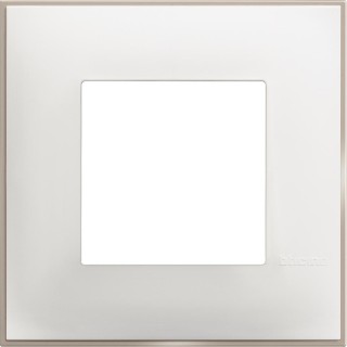CLASSIA - cover plate 2P white satin