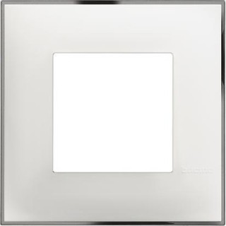 CLASSIA - COVER PLATE 2P WHITE CHROME
