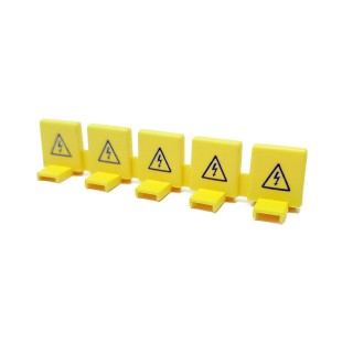 Touch protection for fork and pin type busbars