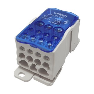 DT250 distribution block 250A in 35x120mm2; out 2x35mm2, 5x16mm2, 4x10mm2
