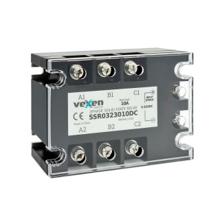 Solid state relay 3NO, 10A, 3-32VDC