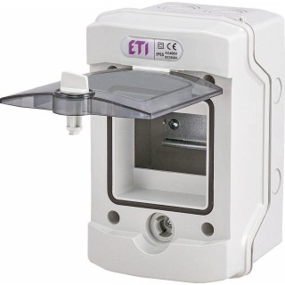 ECH-6G distribution box 6 modules surface mounting with transparent door