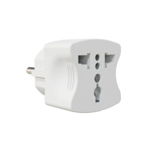 VX1028W - Universal, white plug adapter