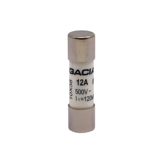 10x38 gG 12A cylindrical fuse link 500VAC