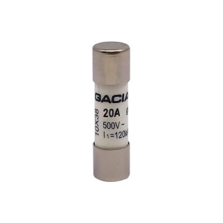 10x38 gG 20A cylindrical fuse link 500VAC