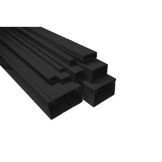 Kabeļu kanāls 40x25mm melna krāsa, UV