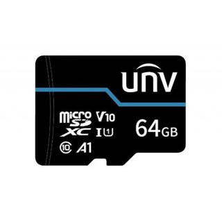 TF-64G-T-L ~ 64ГБ UNV microSD карта памяти TLC C10/U1/V10/A1 90/65Mбит