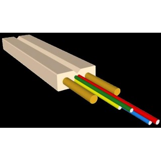 Optiskais kabelis OPK-I-DRPM-2(2x0.25)FFTH-A1-WH