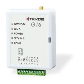 G16 ~ GSM apsardzes komunikators (CLK/DATA) ar antenu 3 I/O