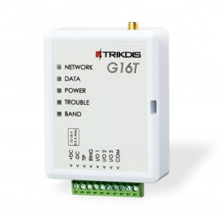 G16T ~ GSM apsardzes komunikators (TIP/RING) ar antenu 3 I/O