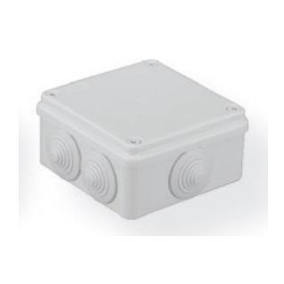 S-BOX 106 WH ~ Sadales kārba ar sānu gumijam balta IP65 100x100x50mm