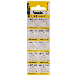 BATG8.VNC10; G8 paristot Vinnic Alkaline LR1121/191 10 kpl:n pakkauksessa.