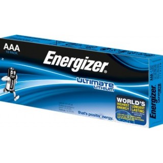 BATAAA.EUL10; R03/AAA batteries 1.5V Energizer Ultimate Lithium lithium L92 in a package of 10 pcs.