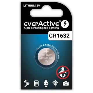 CR1632 battery everActive lithium - 1 pc in the package.