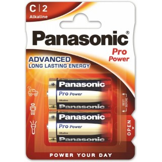 BATC.ALK.PPP2; LR14/C baterijas Panasonic PRO Power Alkaline MN1400/E93 iepakojumā 2 gb.