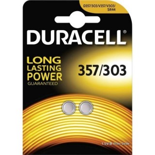 BAT357.D1; 357 batteries 1.5V Duracell silver-oxide SR44/AG13 in a package of 1 pc.