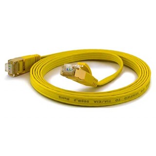 Patch cord | Patch Kabelis | Patch cable | 2m | CAT5E | UTP | 200 cm | Plakans | Dzeltens