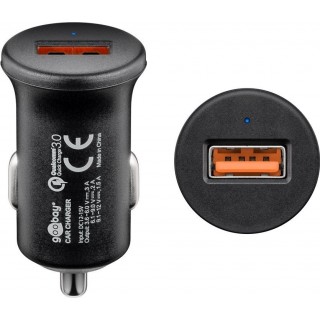 Car charger 1xUSB, 3A Quick 5V Goobay 45162 in a package of 1 pc.