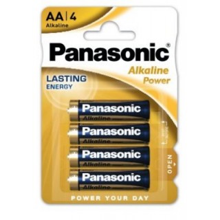 BATAA.ALK.PP4; LR6/AA baterijos Panasonic Power Alkaline MN1500/E91 pakuotėje 4 vnt.