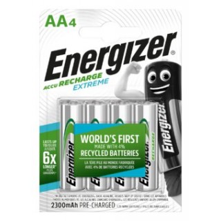AKAA.EE4; R6/AA batteries 1.2V Energizer Recharge Extreme Ni-MH HR6 2300 mAh in a package of 4 pcs.