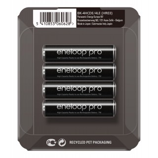 AKAAA.ENP4SP; R03/AAA batteries 1.2V Eneloop Pro Ni-MH BK-4HCDE/4LE in a package of 4 pcs.