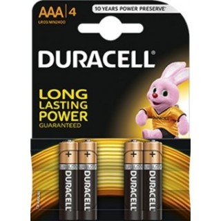 BATAAA.ALK.DB4; LR03/AAA batteries 1.5V Duracell BASIC series Alkaline MN2400 in a package of 4 pcs.