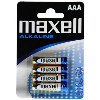 BATAAA.ALK.MX4; LR03/AAA baterijos 1.5V Maxell Alkaline MN2400/E92 pakuotėje 4 vnt.