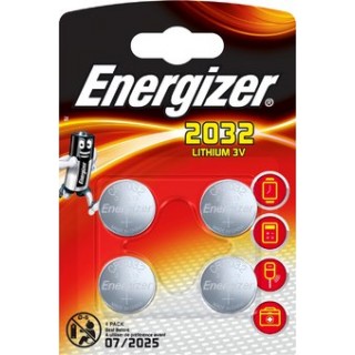 BAT2032.E4; CR2032 batteries 3V Energizer lithium 2032 in a package of 4 pcs.