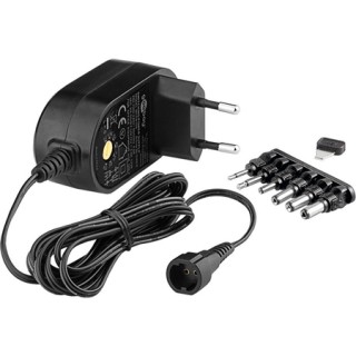 3V-12V Universal power supply unit. Max 18W, 1500mA | 6 types of plugs-adapters MW3K15GS