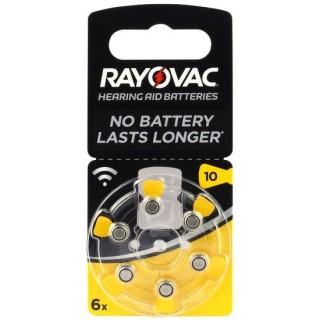 Hearing aid 10 battery 1.45V Rayovac Special Zn-Air PR70 in a package of 6 pcs.