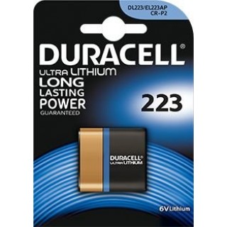 BAT223.D1; CRP2 baterijas 6V Duracell litija CR223 iepakojumā 1 gb.