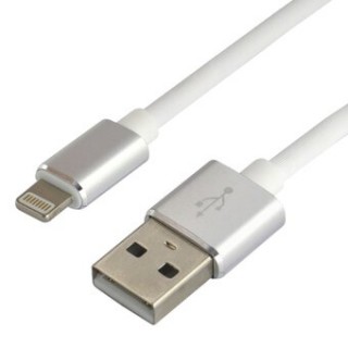 USB välk mees / USB A isane 1,5 m everActive CBS-1,5 IW kiire 2,4 A valge