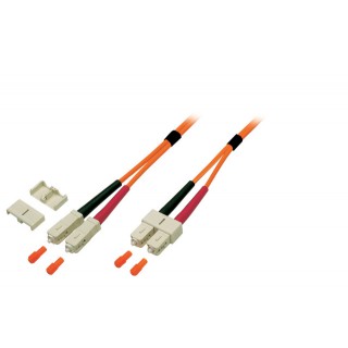 SC/UPC-SC/UPC patch cord, MultiMode OM2 50/125, Duplex, 3.0mm LSZH Orange, 1 ::SC-1.2-1U1