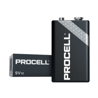 6LR61 9V baterija 9V Duracell Procell INDUSTRIAL sērija Alkaline PC1604 iep. 10gb.