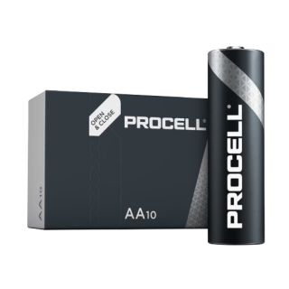 Батарея LR6/AA 1,5 В Duracell Procell INDUSTRIAL series Alkaline PC1500 вкл. 10 шт.