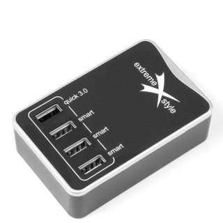 Pöytälaturi - virtalähde, USB 5V Extreme style DC624U-QC30 1 kpl pakkauksessa.
