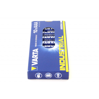 BATAAA.ALK.VI10; LR03/AAA patareid Varta Industrial Alkaline MN2400/4003 pakendis 10 tk.