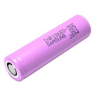 litija akumulators INR18650-35E 3.6V Samsung 3500 mAh iepakojumā 1 gb.