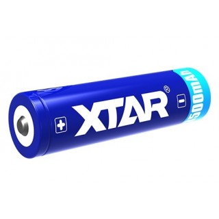 Battery 18650 3.7V XTAR lithium 3500 mAh package 1 pc.
